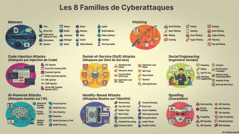 familles de cyberattaques